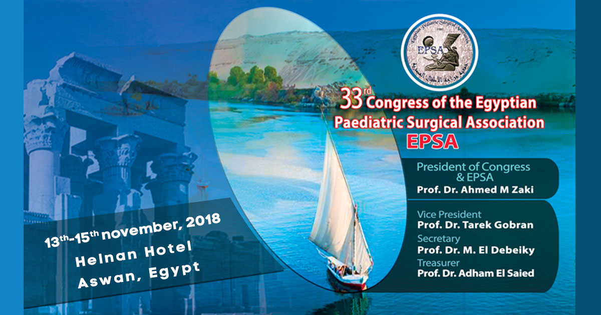 33rd Congress of the Egyptian Paediatric Surgical Association - EPSA